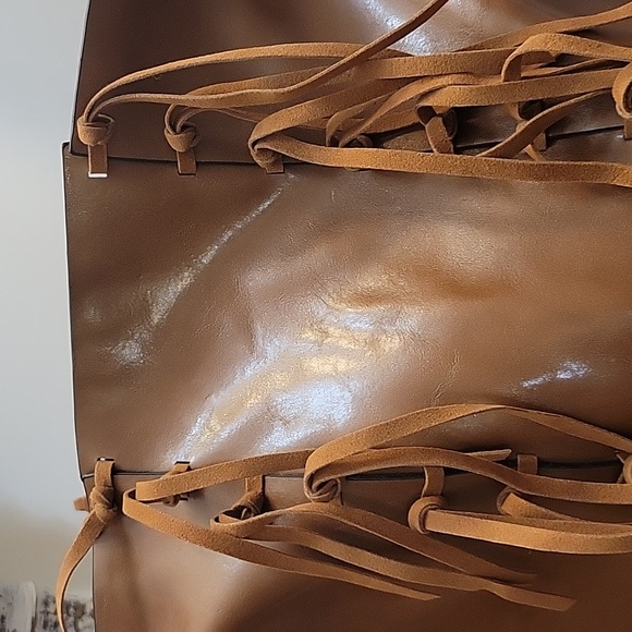 Large vegan leather tote - Picture 6 of 7